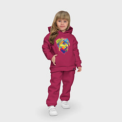 Детский костюм оверсайз 2PAC Style, цвет: маджента — фото 2