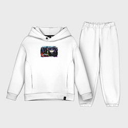 Детский костюм оверсайз К звездам, цвет: белый