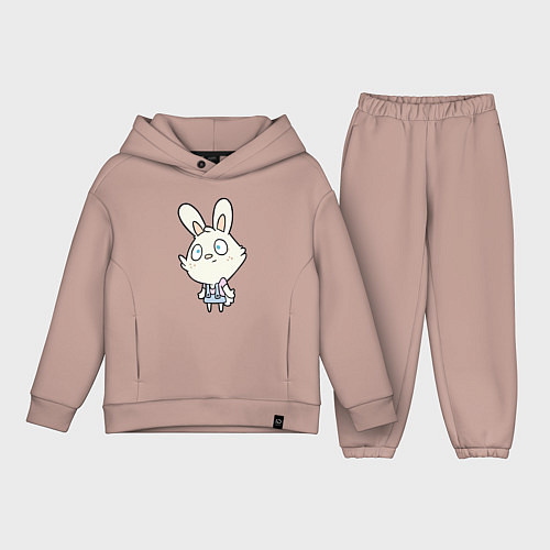 Детский костюм оверсайз Rabbit - Dont Know / Пыльно-розовый – фото 1