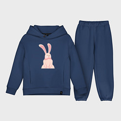 Детский костюм оверсайз Pink Bunny, цвет: тёмно-синий