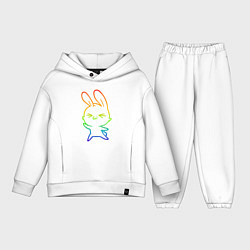 Детский костюм оверсайз Color Rabbit, цвет: белый