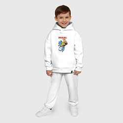 Детский костюм оверсайз Dragon Ball - Бросок, цвет: белый — фото 2