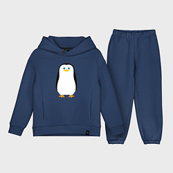 Детский костюм оверсайз Красивый пингвин, цвет: тёмно-синий
