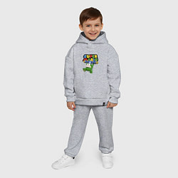 Детский костюм оверсайз Super Mario - Spike - Character, цвет: меланж — фото 2