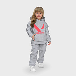 Детский костюм оверсайз Valorant - logo, цвет: меланж — фото 2