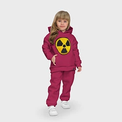 Детский костюм оверсайз Atomic Nuclear, цвет: маджента — фото 2