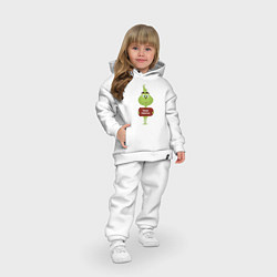 Детский костюм оверсайз Малыш гринч, цвет: белый — фото 2