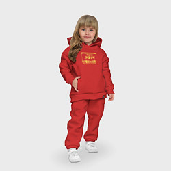 Детский костюм оверсайз Fugees cassette, цвет: красный — фото 2