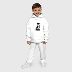 Детский костюм оверсайз BIG BOSS - темная, цвет: белый — фото 2