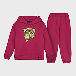 Детский костюм оверсайз Owl color, цвет: маджента