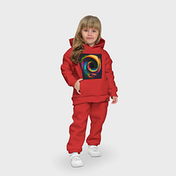 Детский костюм оверсайз Колесо любви, цвет: красный — фото 2