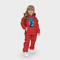 Детский костюм оверсайз Анонимус и дрон, цвет: красный — фото 2