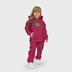 Детский костюм оверсайз Бравл Старс - Спайк, цвет: маджента — фото 2