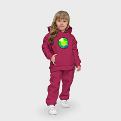 Детский костюм оверсайз Бравл Старс - Гем, цвет: маджента — фото 2