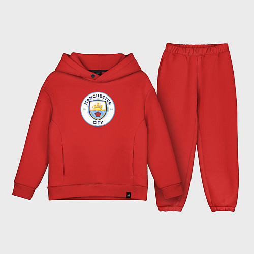 Детский костюм оверсайз Manchester City FC / Красный – фото 1
