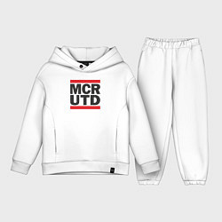 Детский костюм оверсайз Run Manchester United, цвет: белый
