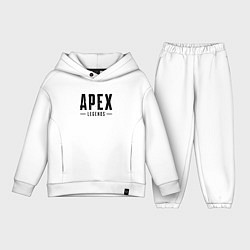 Детский костюм оверсайз Apex Legends логотип, цвет: белый
