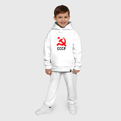 Детский костюм оверсайз СССР стиль, цвет: белый — фото 2