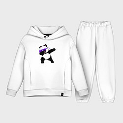 Детский костюм оверсайз Dab panda, цвет: белый