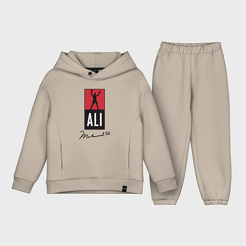 Детский костюм оверсайз Muhammad Ali boxer / Миндальный – фото 1