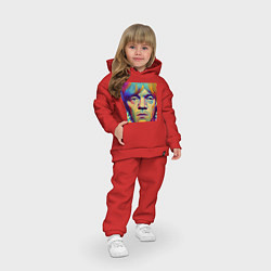 Детский костюм оверсайз Brian Jones Digital Portret, цвет: красный — фото 2