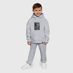 Детский костюм оверсайз Maxident - black - stray kids, цвет: меланж — фото 2