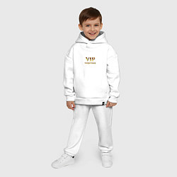 Детский костюм оверсайз VIP персона, цвет: белый — фото 2