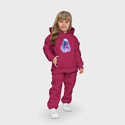 Детский костюм оверсайз Злой призрак-зомби, цвет: маджента — фото 2
