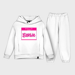 Детский костюм оверсайз Hello my name is Barbie