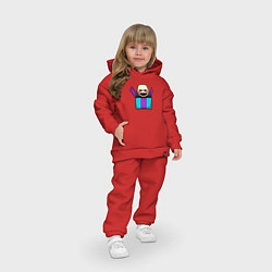 Детский костюм оверсайз Пиксельная марионетка, цвет: красный — фото 2