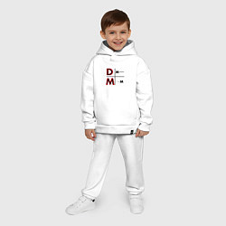 Детский костюм оверсайз Depeche Mode - Memento Mori Logo, цвет: белый — фото 2