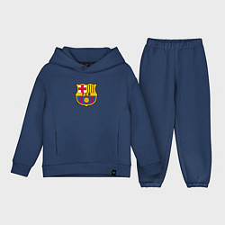 Детский костюм оверсайз Barcelona fc sport, цвет: тёмно-синий