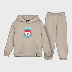 Детский костюм оверсайз Liverpool fc sport collection, цвет: миндальный