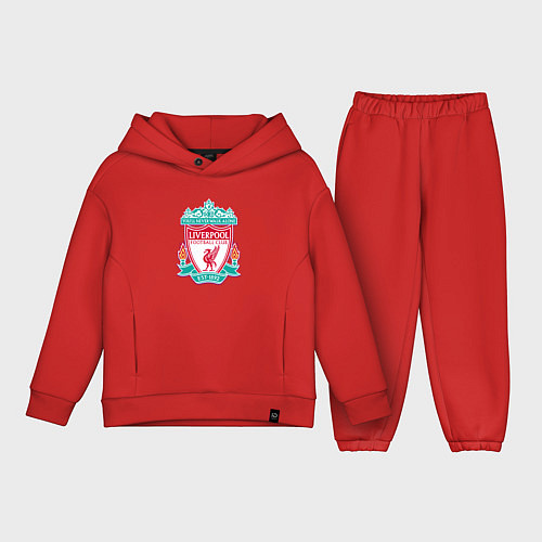 Детский костюм оверсайз Liverpool fc sport collection / Красный – фото 1