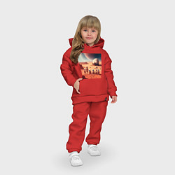 Детский костюм оверсайз Вечер на марсе, цвет: красный — фото 2