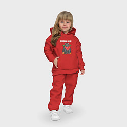 Детский костюм оверсайз Неси оливье - 2024, цвет: красный — фото 2