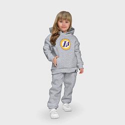 Детский костюм оверсайз Lakers stars, цвет: меланж — фото 2