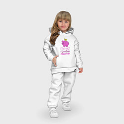 Детский костюм оверсайз Свинья копилка - пункт приёма подарков, цвет: белый — фото 2