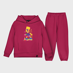 Детский костюм оверсайз Color Bart, цвет: маджента