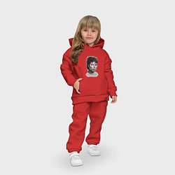 Детский костюм оверсайз Майкл Джексон, цвет: красный — фото 2