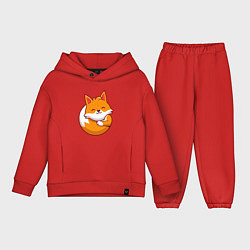 Детский костюм оверсайз Orange fox