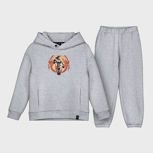 Детский костюм оверсайз Страсть к Муай Тай / Меланж – фото 1