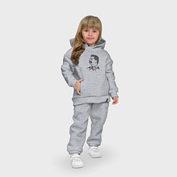 Детский костюм оверсайз Профиль Сталина, цвет: меланж — фото 2