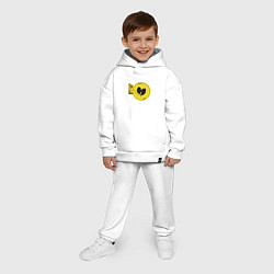 Детский костюм оверсайз Wu-Tang music, цвет: белый — фото 2