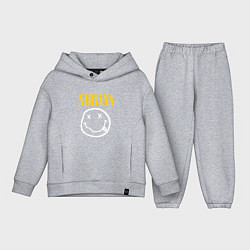 Детский костюм оверсайз Nirvana original, цвет: меланж