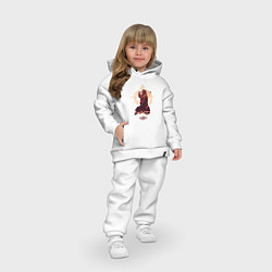 Детский костюм оверсайз Адские десантники с супер земли Helldivers, цвет: белый — фото 2