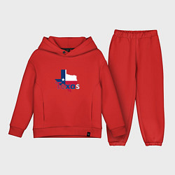 Детский костюм оверсайз Texas, цвет: красный