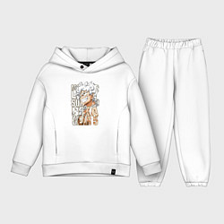 Детский костюм оверсайз Луффи пятый гир, цвет: белый