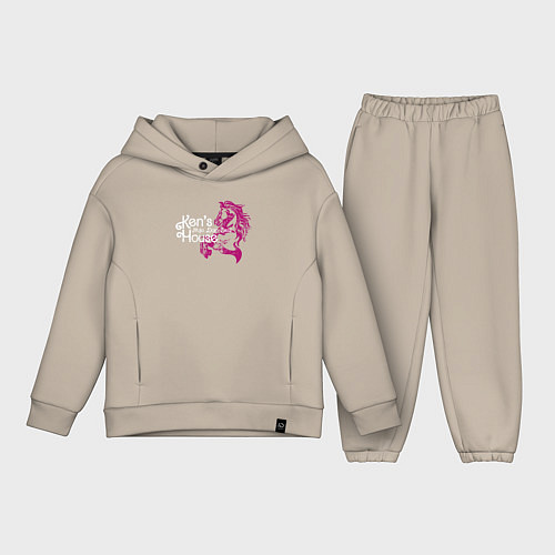 Детский костюм оверсайз Дом Кена / Миндальный – фото 1