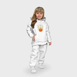 Детский костюм оверсайз Играть с огнём, цвет: белый — фото 2